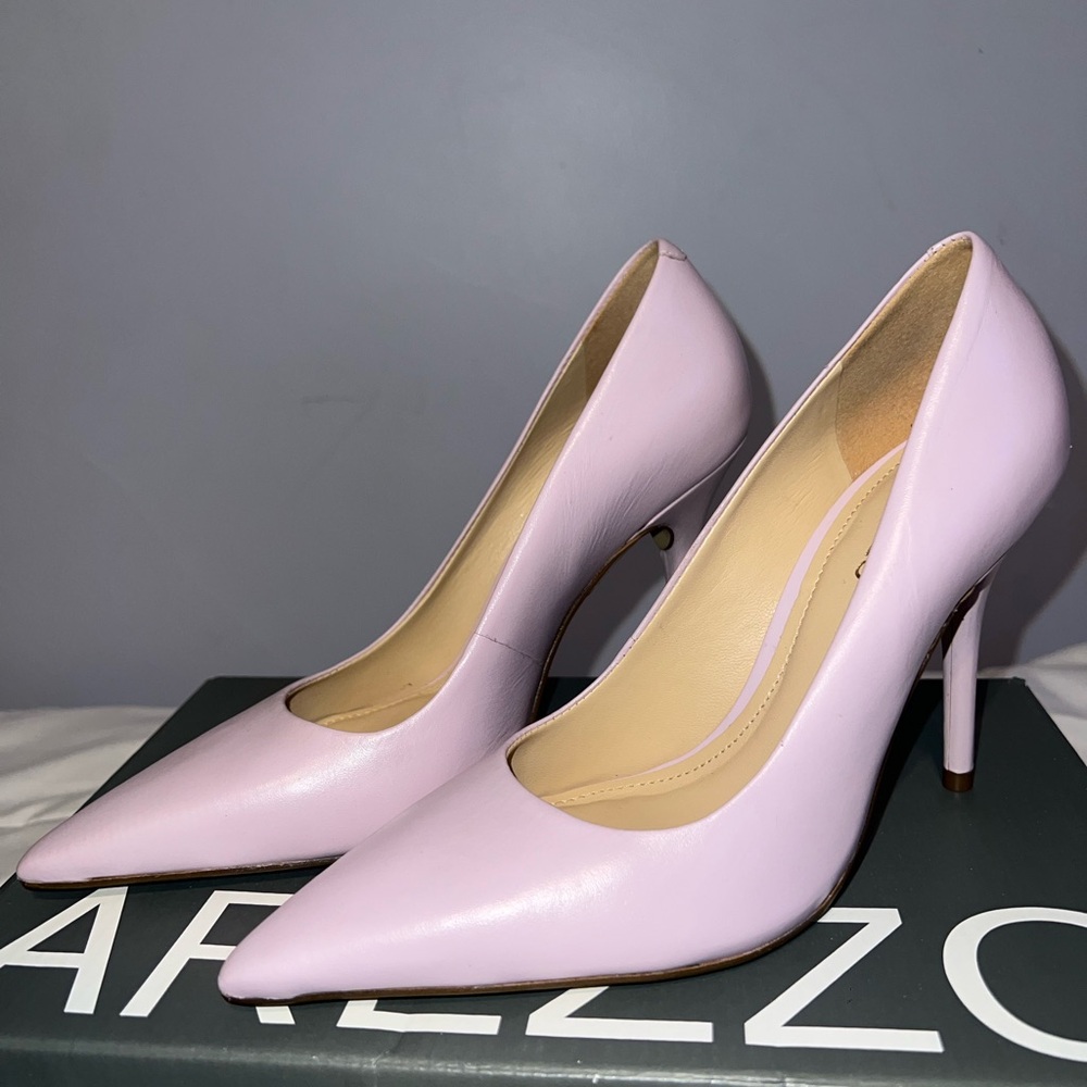 Arezzo Light Pink Pointed Toe Heels